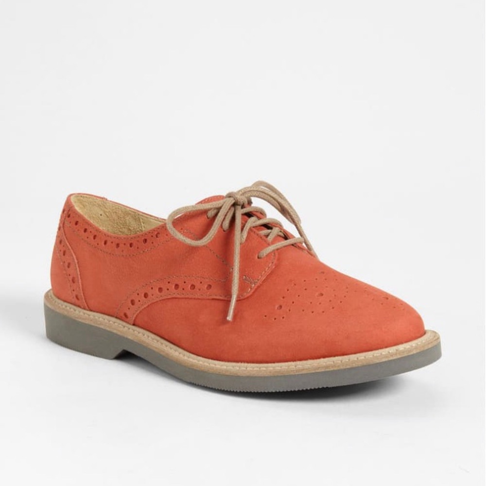 Halogen “Lindy” coral suede Oxford lace up sz 8.5